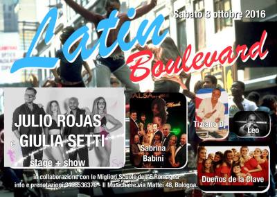 8 Ottobre- Latin Boulevard