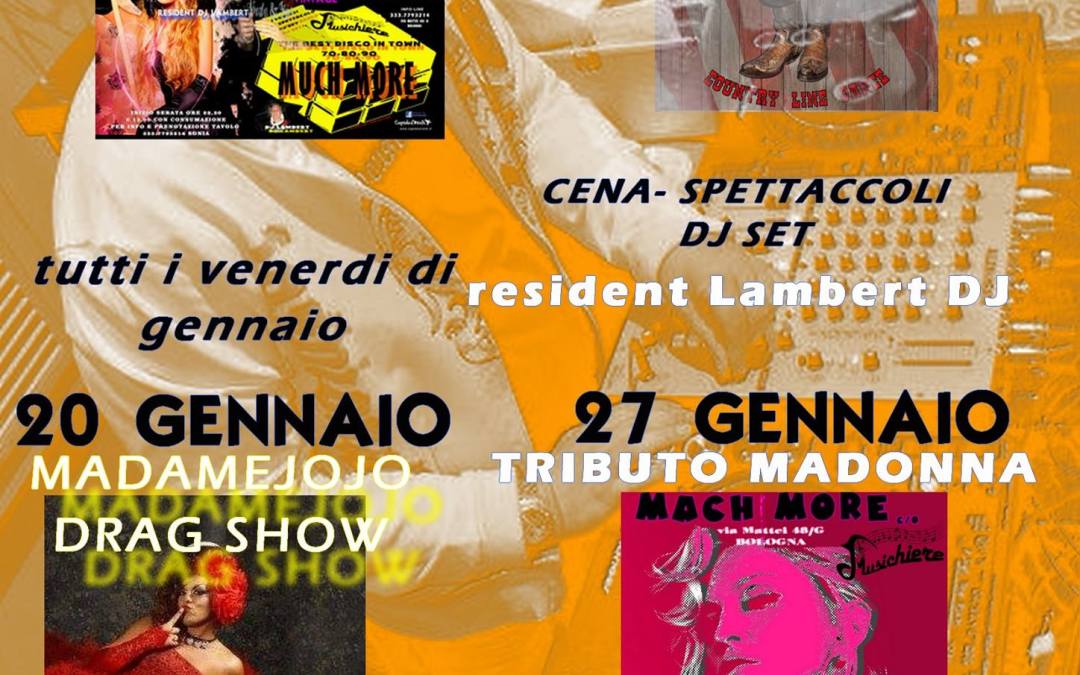 13 Gennaio – MUCH MORE SERATA COUNTRY