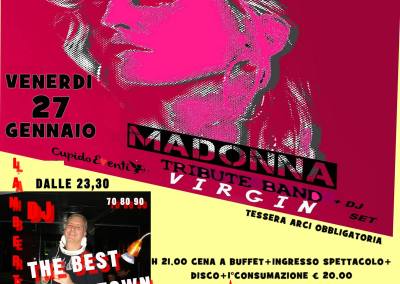 27 Gennaio – TRIBUTE BAND MADONNA